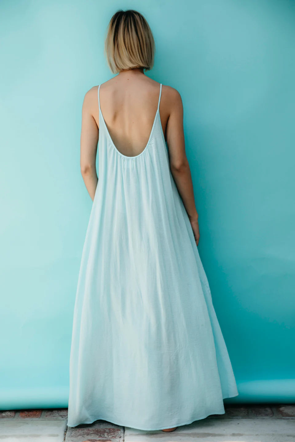 Tulum Naked Dress in Ocean, from 9 Seed