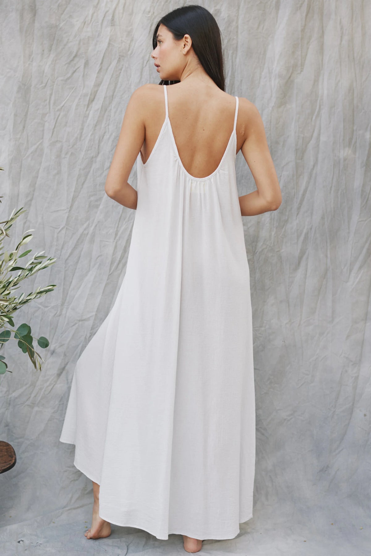 Tulum Cotton Dress in White, by 9 Seed