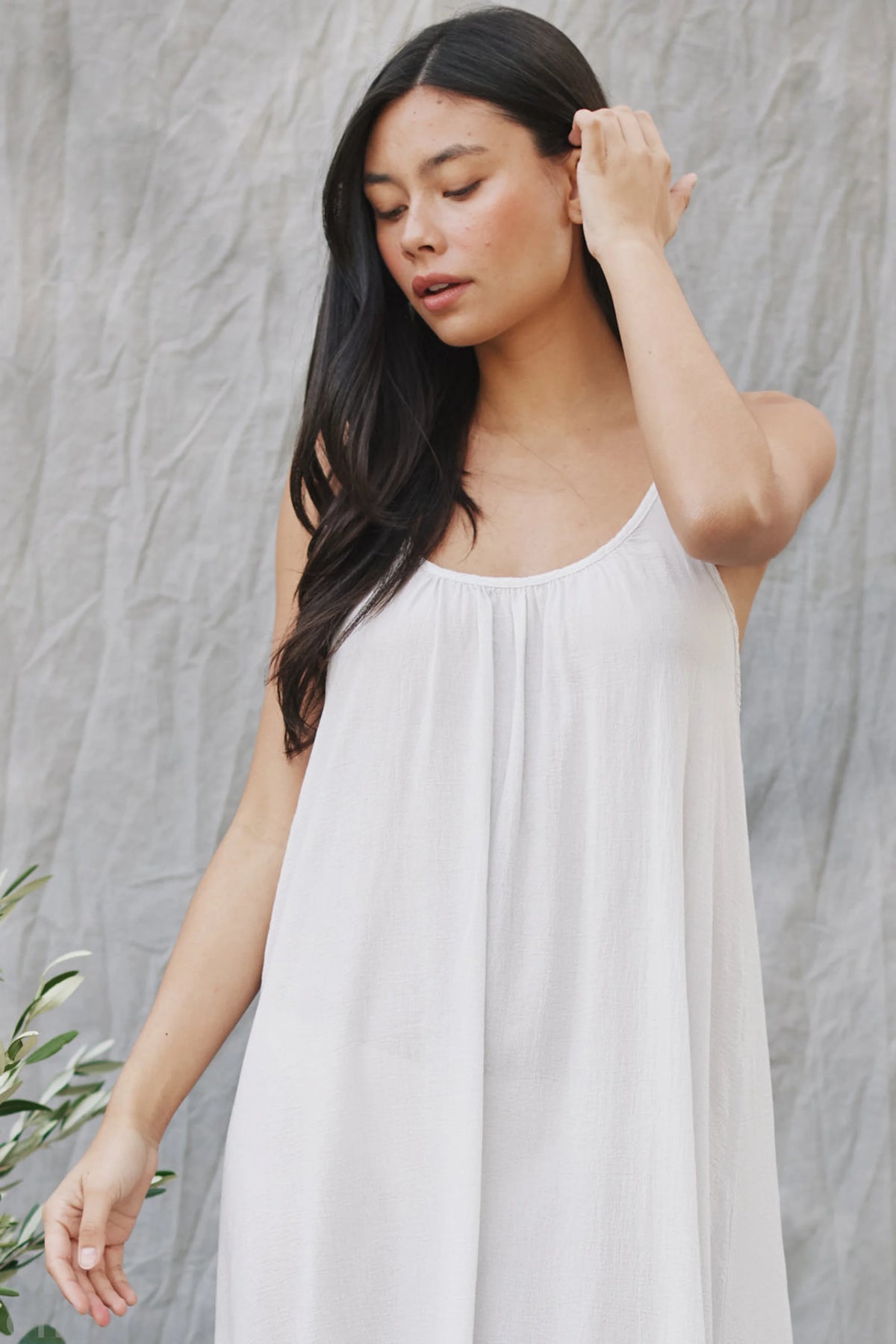 Tulum Cotton Dress in White, by 9 Seed
