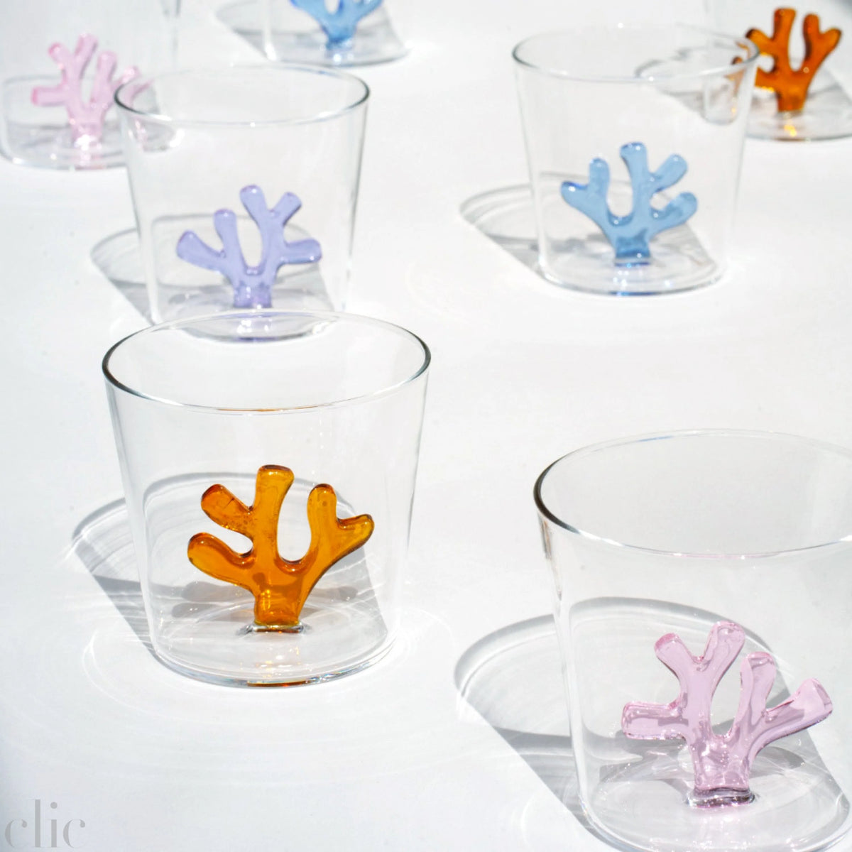 Whimsical Set of 4 Tumbler Glasses, from Sprezz