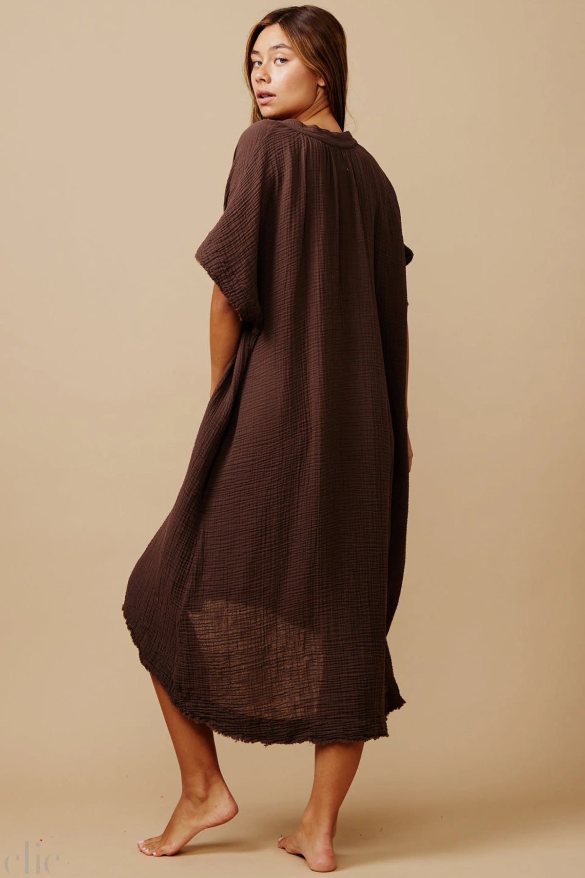 Tunisia Dress in Chocolate, from 9 Seed