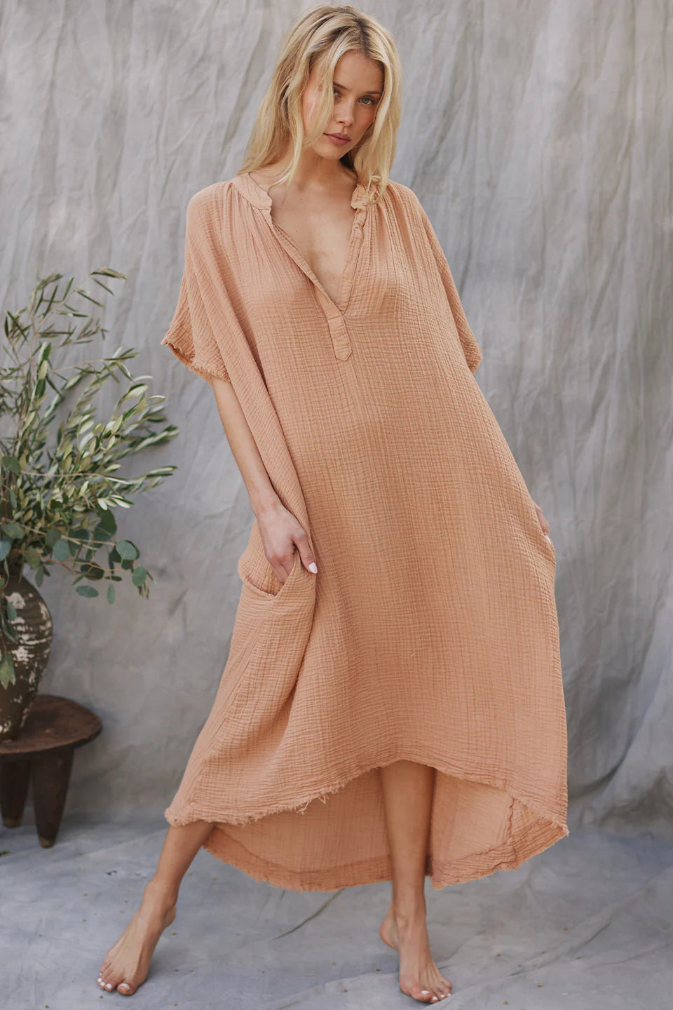 Tunisia Dress in Latte, from 9 Seed