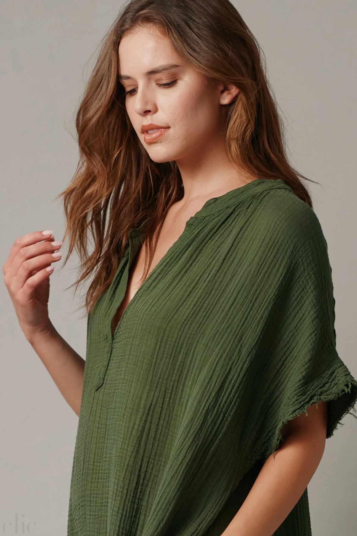 Tunisia Dress in Moss, from 9 Seed