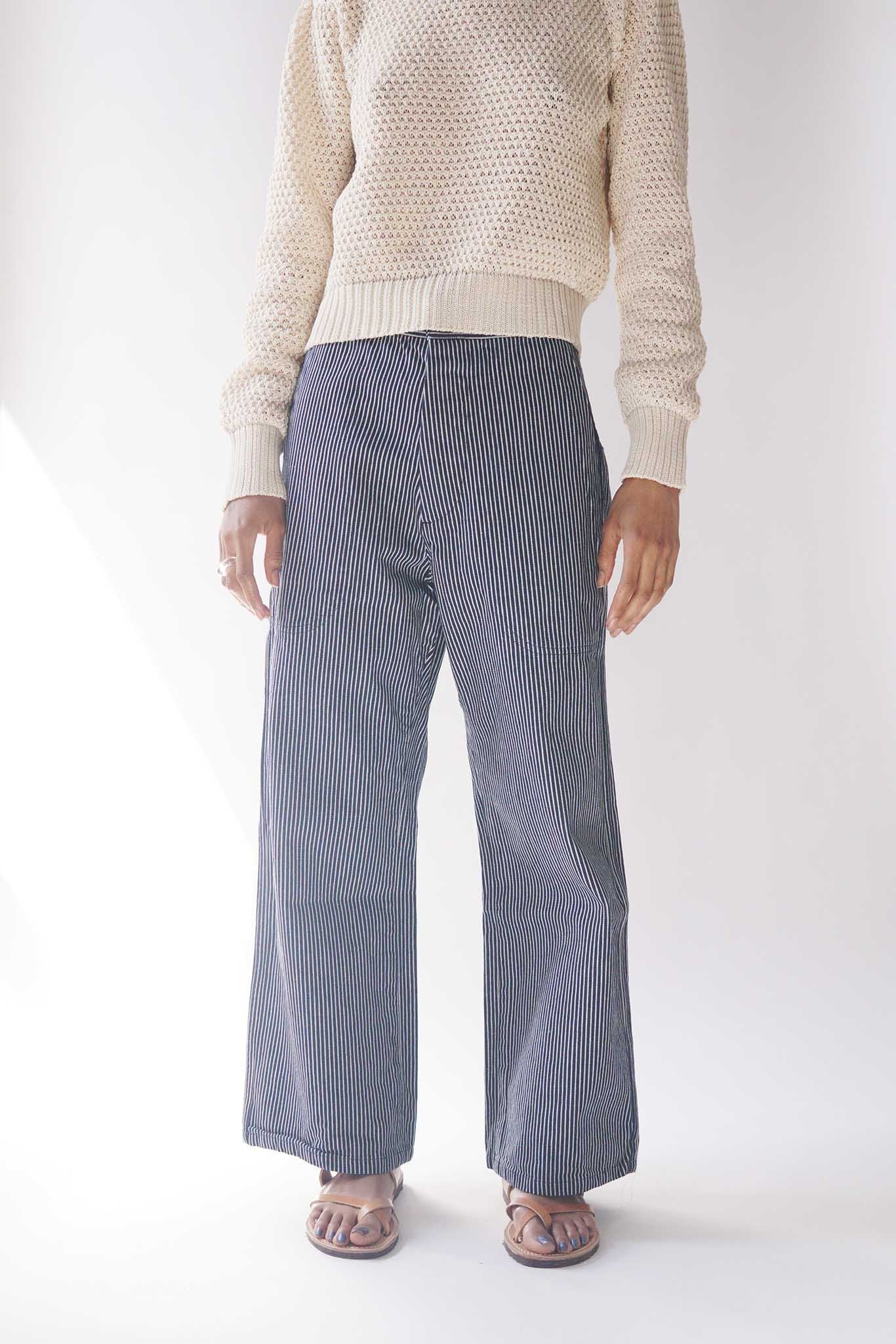 Sailor Pants in RR Stripe, from Uqnatu