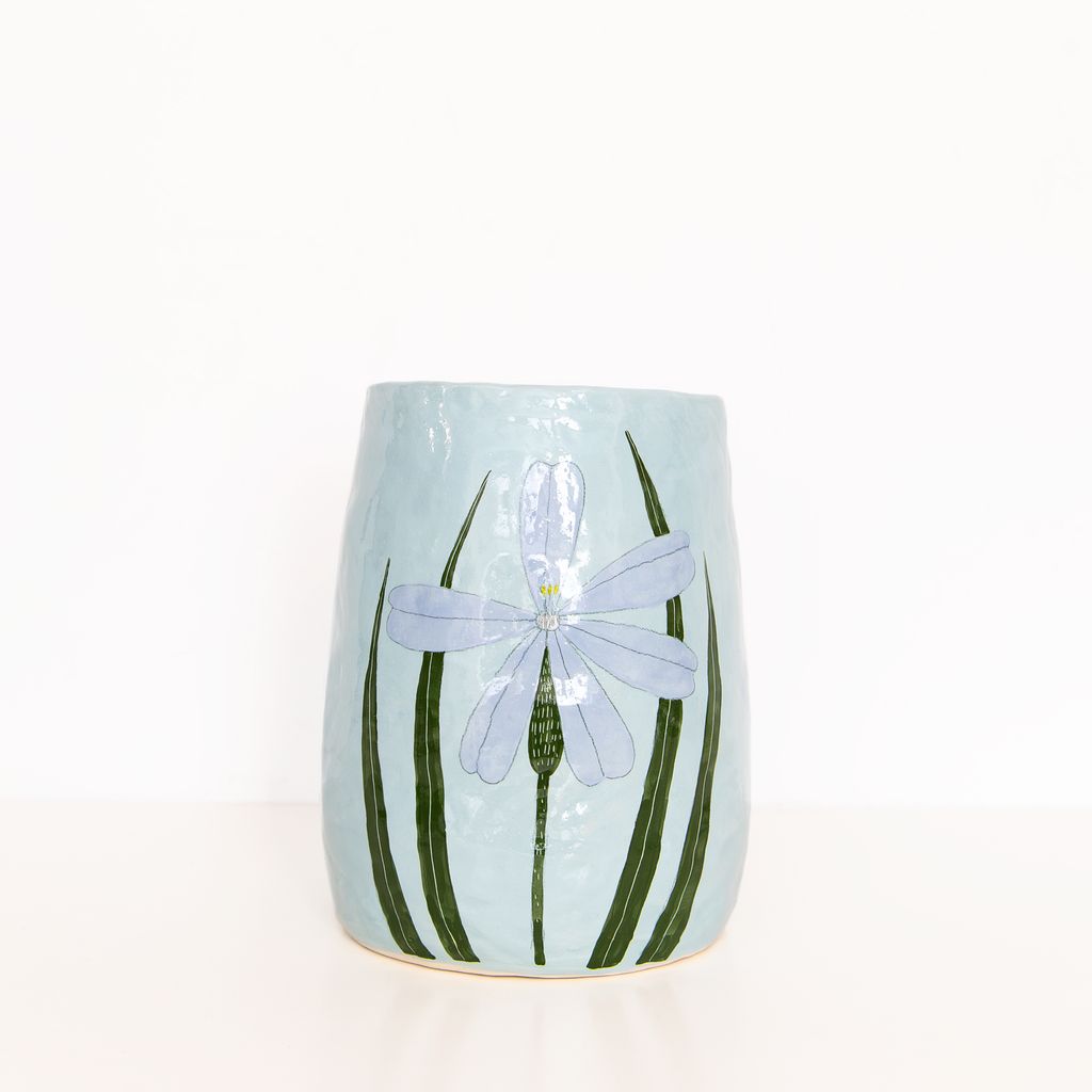 Large Flower Vase in Blue, from Gemma Orkin