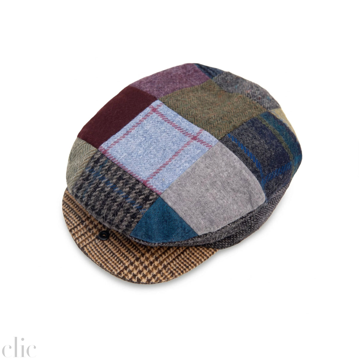Vintage Tweed Patchwork Cap, from Hanna Hats
