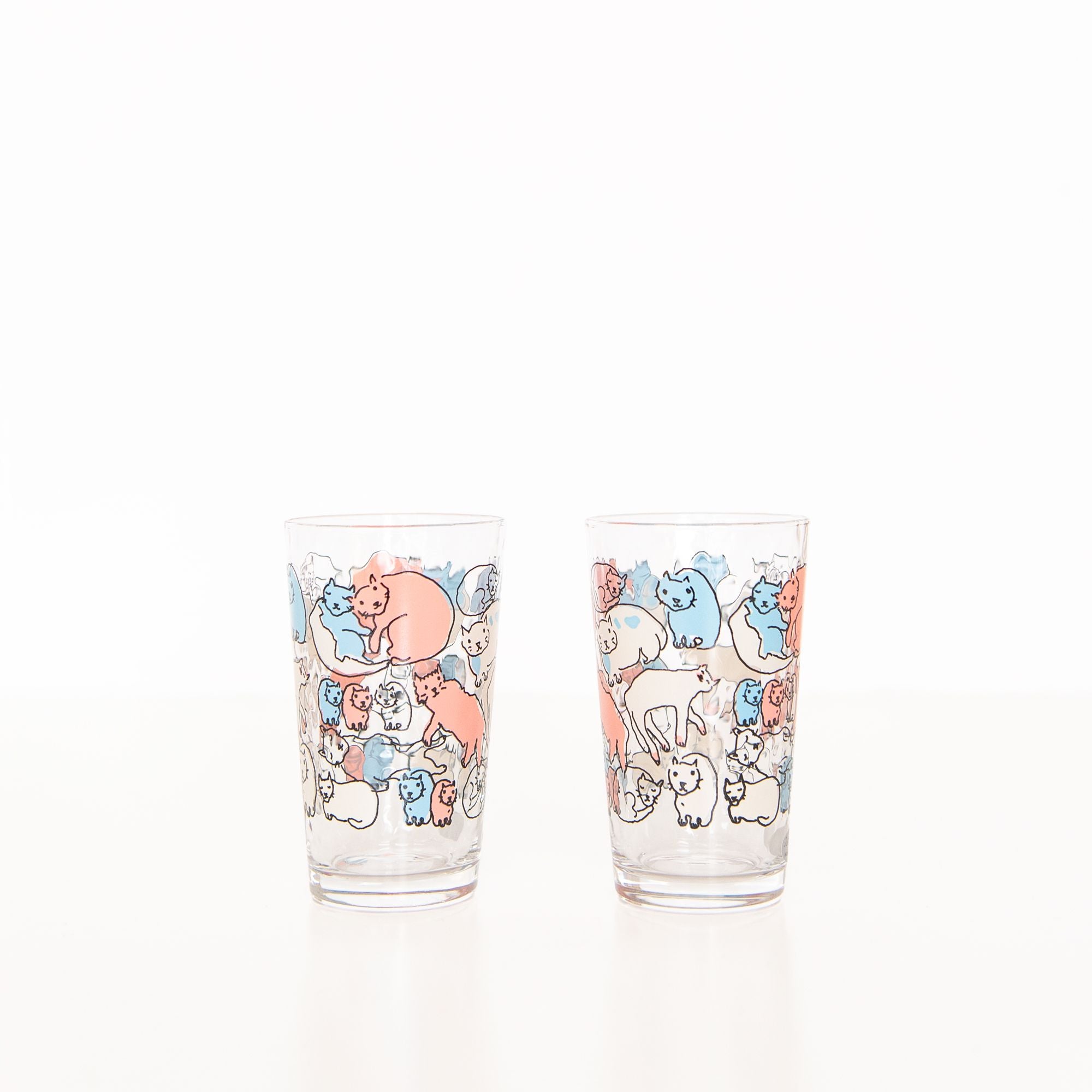 Cat Tumbler in Pink and Blue, from Aderia