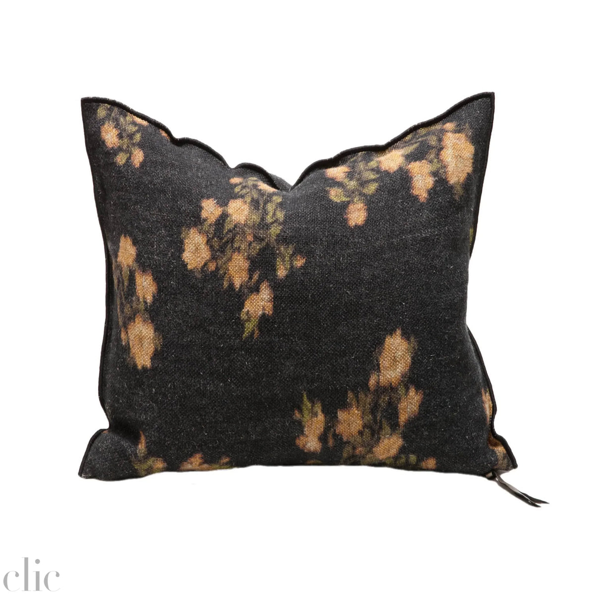Wabi Sabi Linen Les Roses Ocre Pillow 20x20, from Maison De Vacances