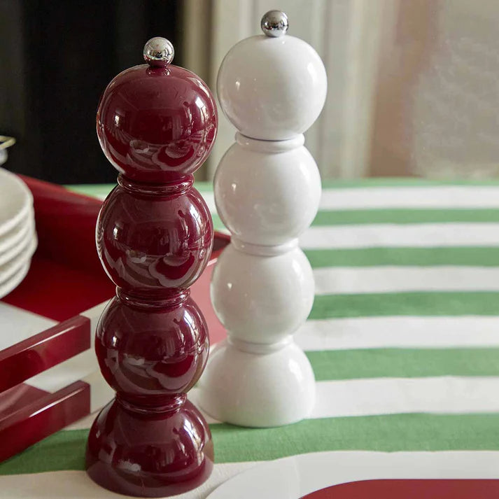 Bobbin Salt and Pepper Grinder in White, from Addison Ross