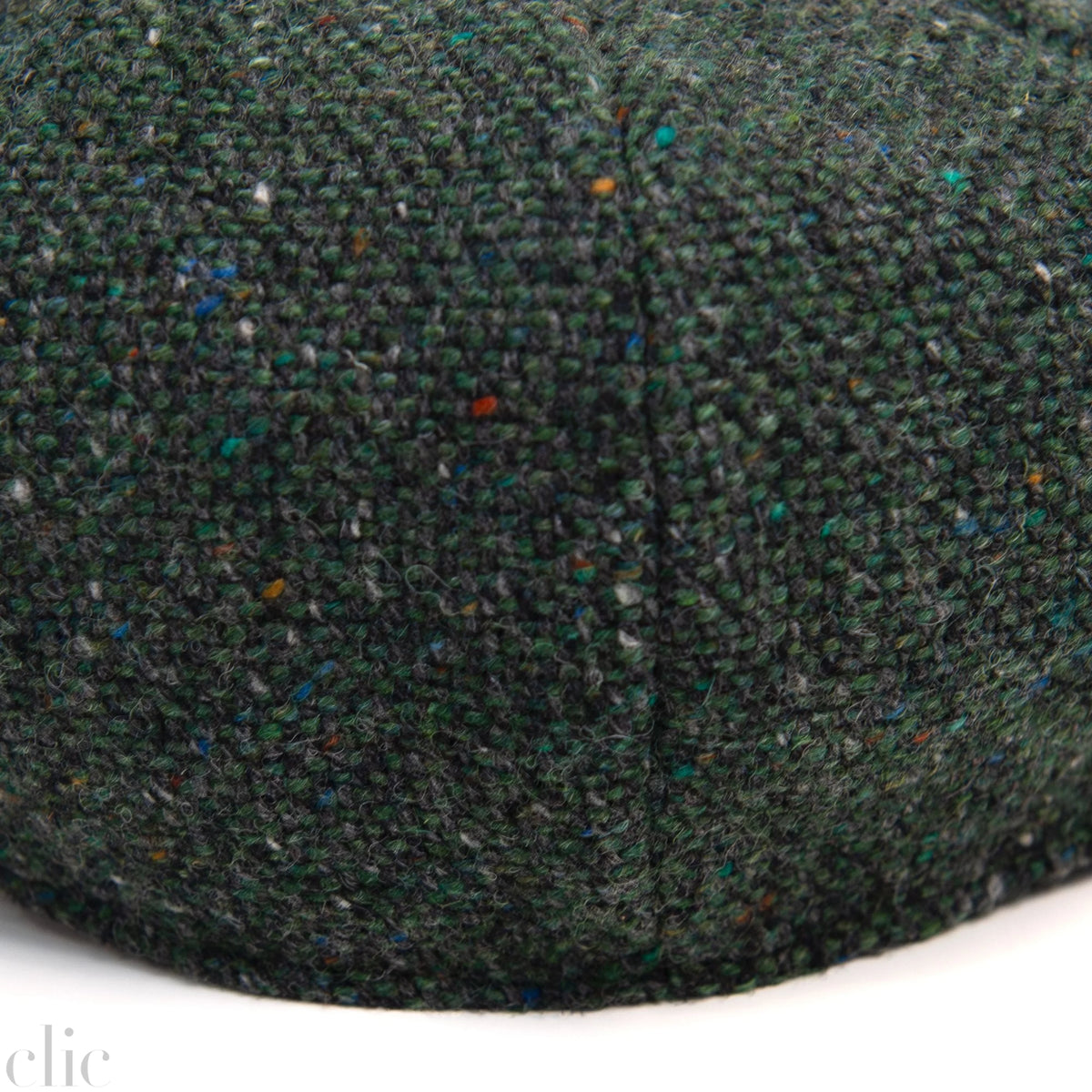 JP Tweed Cap in Dark Green Fleck Salt and Pepper, from Hanna Hats
