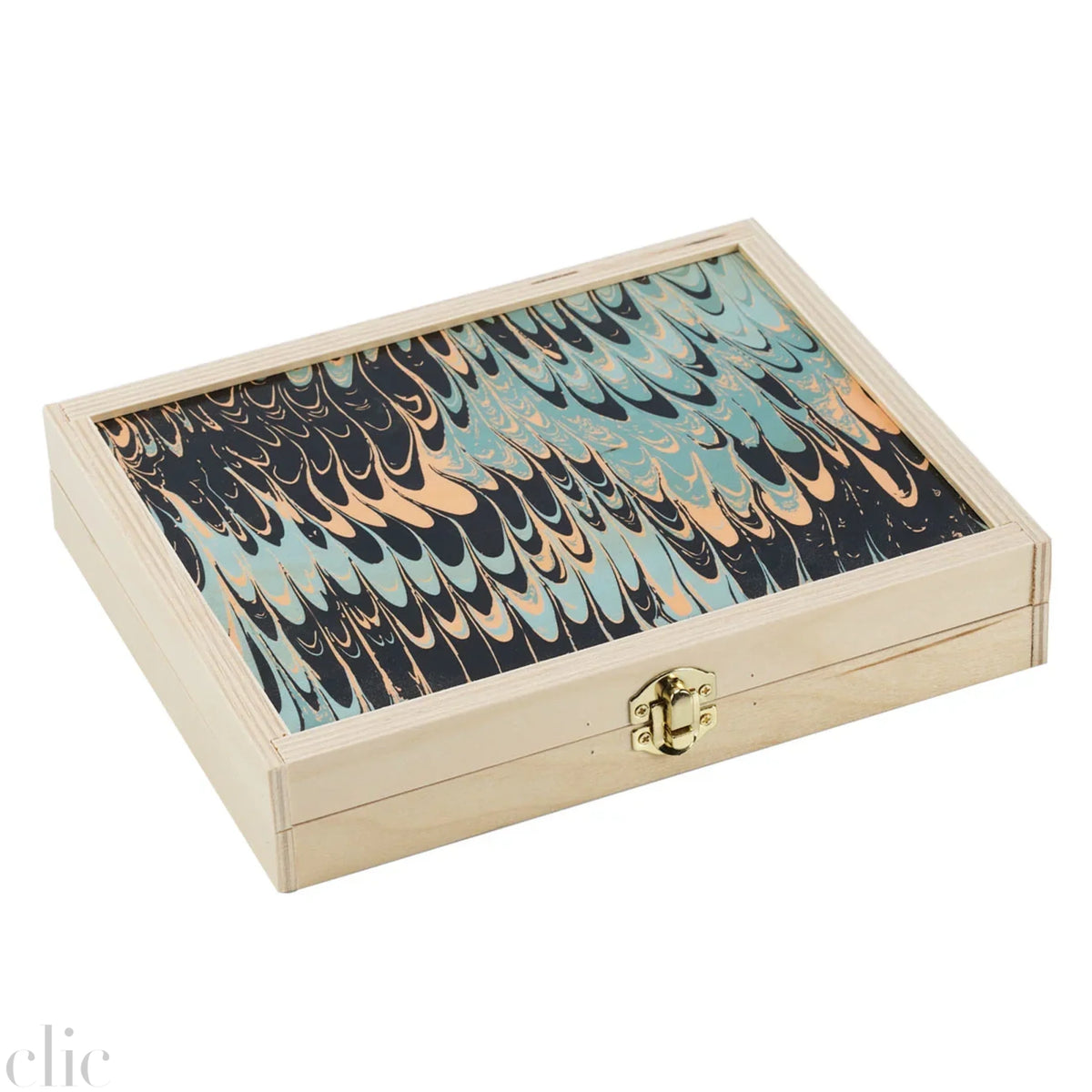 Marble Travel Backgammon in Seafoam, from Wolfum