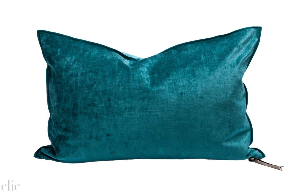 Velvet Pillow 16x24 Paon, from Maison De Vacances