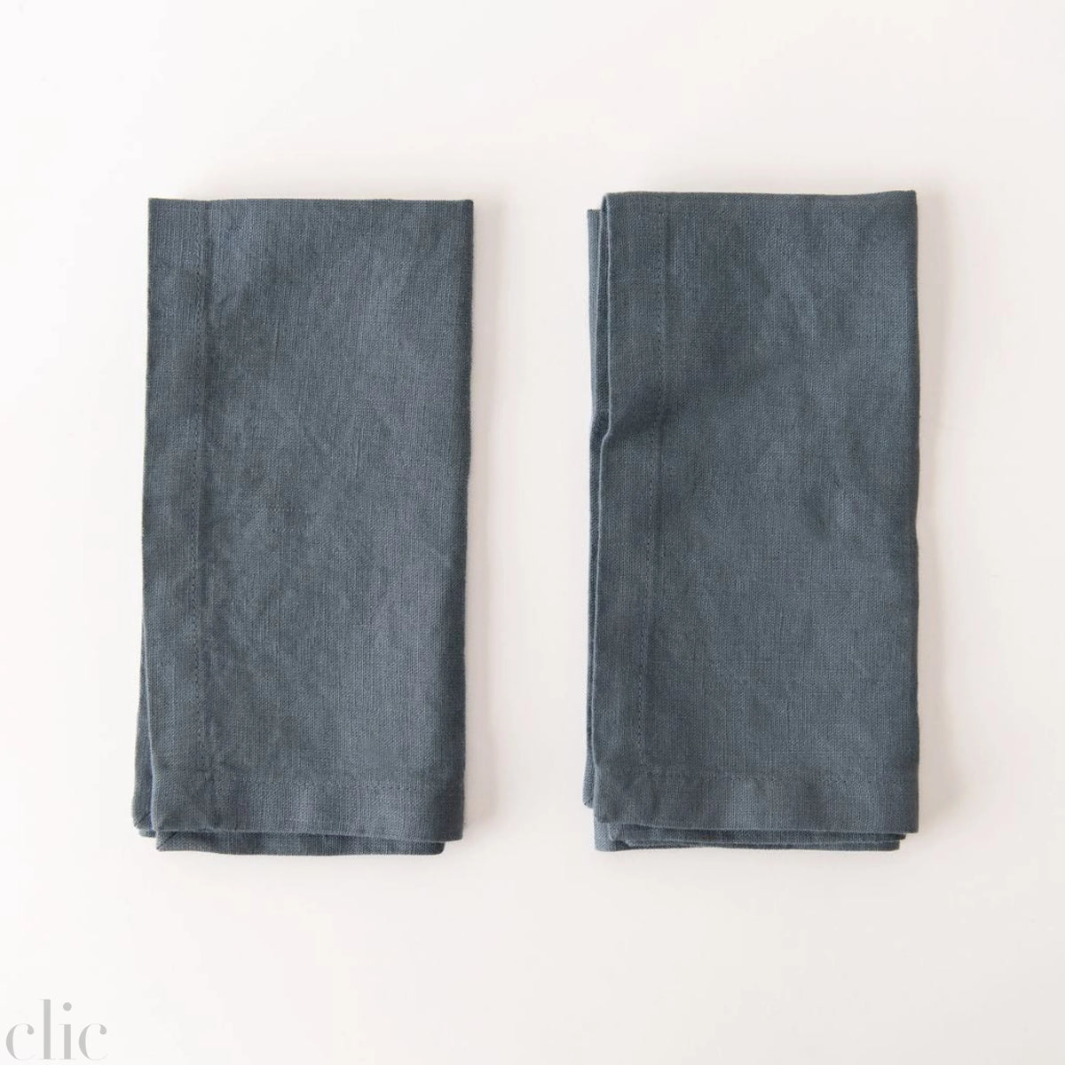 Blue Fog Linen Napkins Set of 2, from Linen Tales