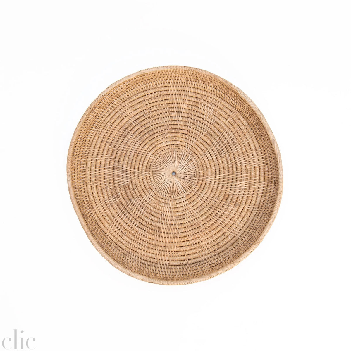Rattan Round Serving Tray, from Baskets of Cambodia