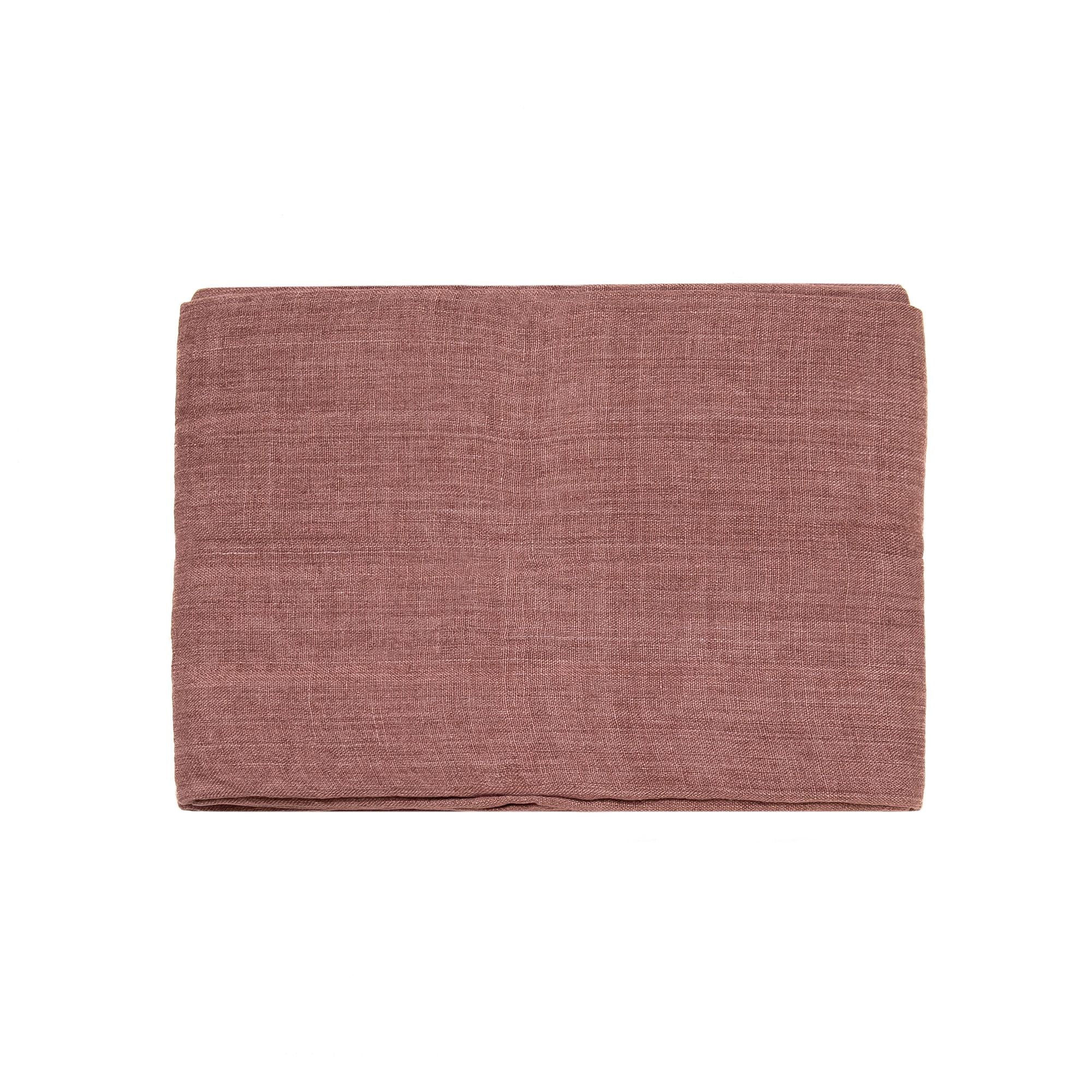 Stone Washed Linen Tablecloth in Ash Rose, from Creative Women