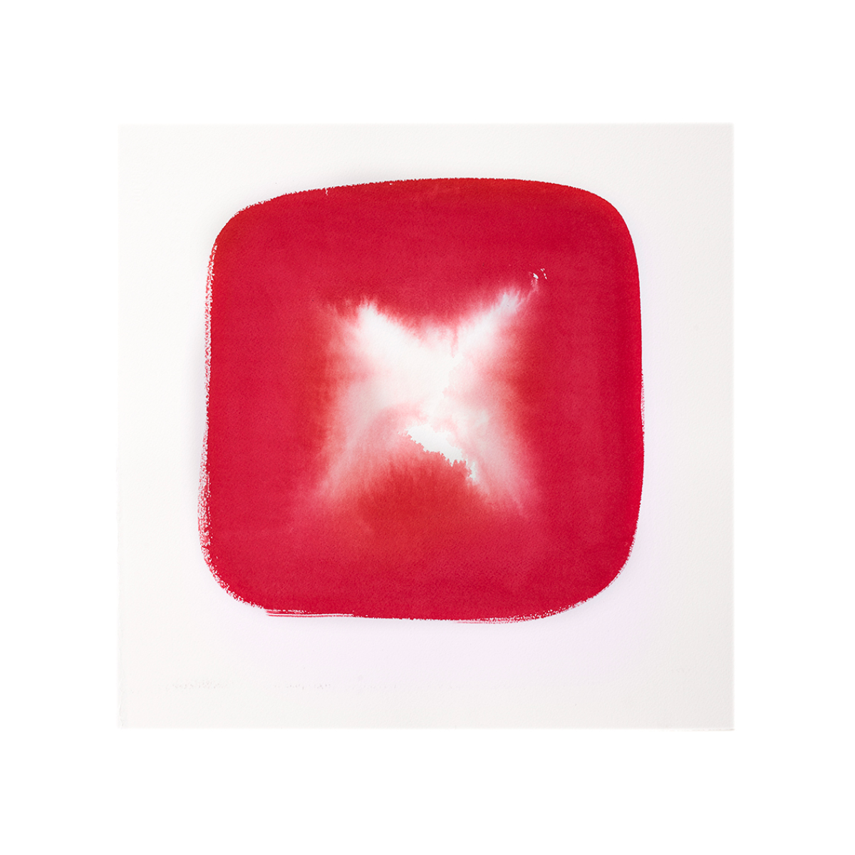Aperture in Washed Red III by Veronique Gambier