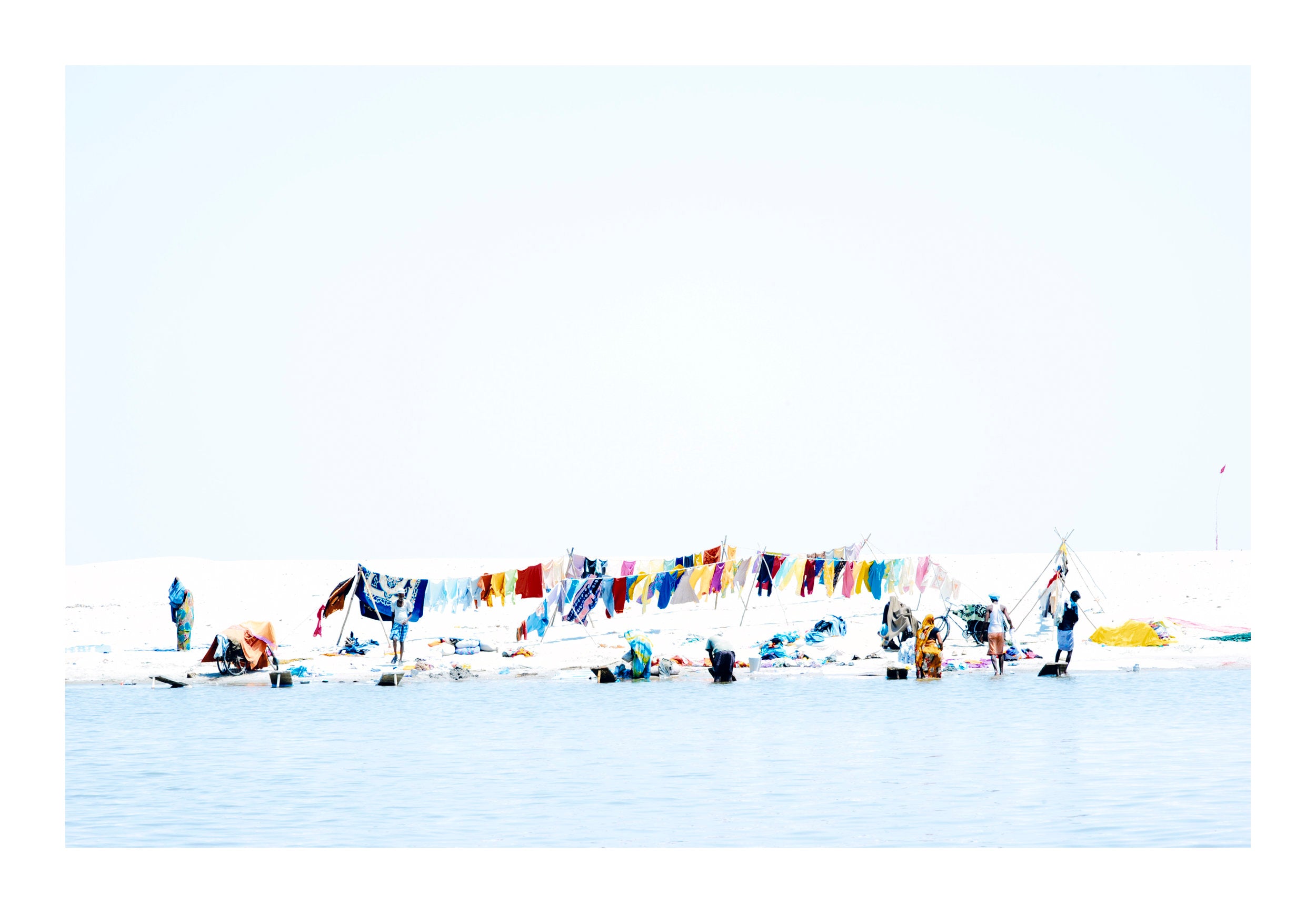 Clothesline, India by Anne Sophie Granjon