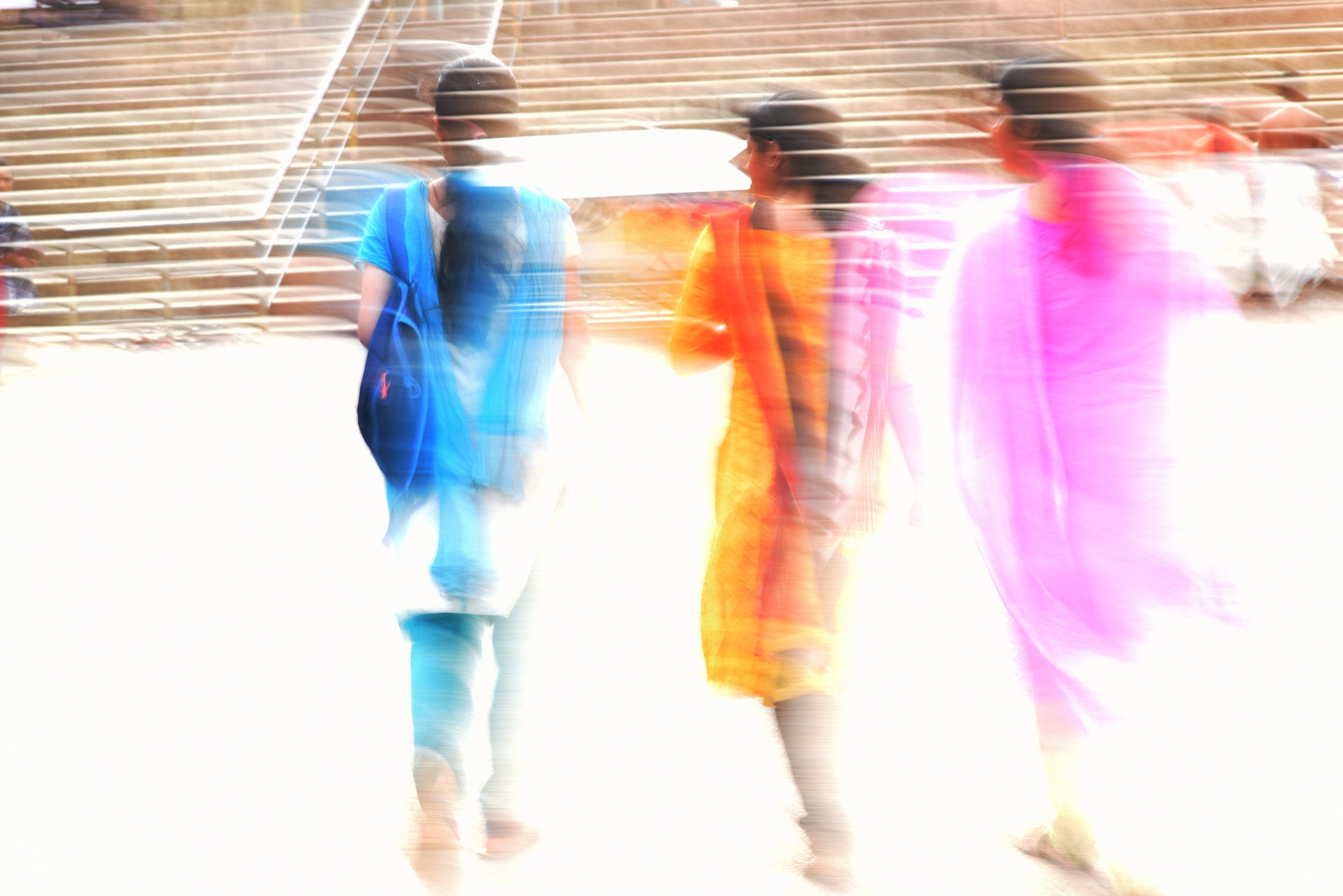3 Women Going to The Temple by Anne Sophie Granjon