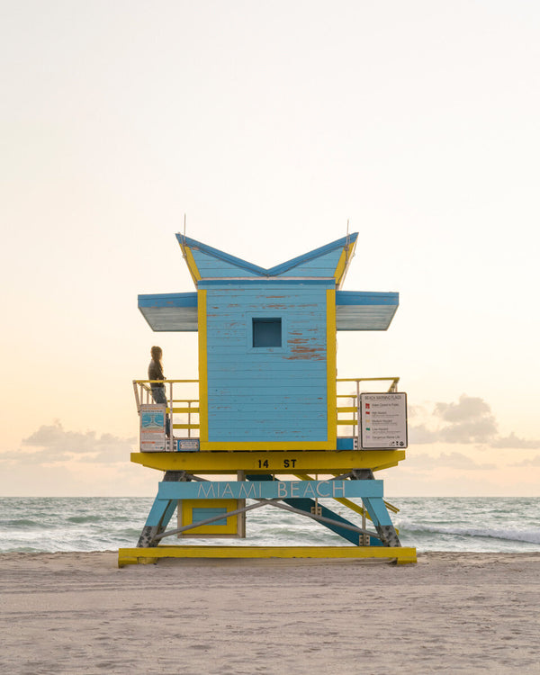 Lifeguard Tower 14th Street, Miami Beach by Tommy Kwak