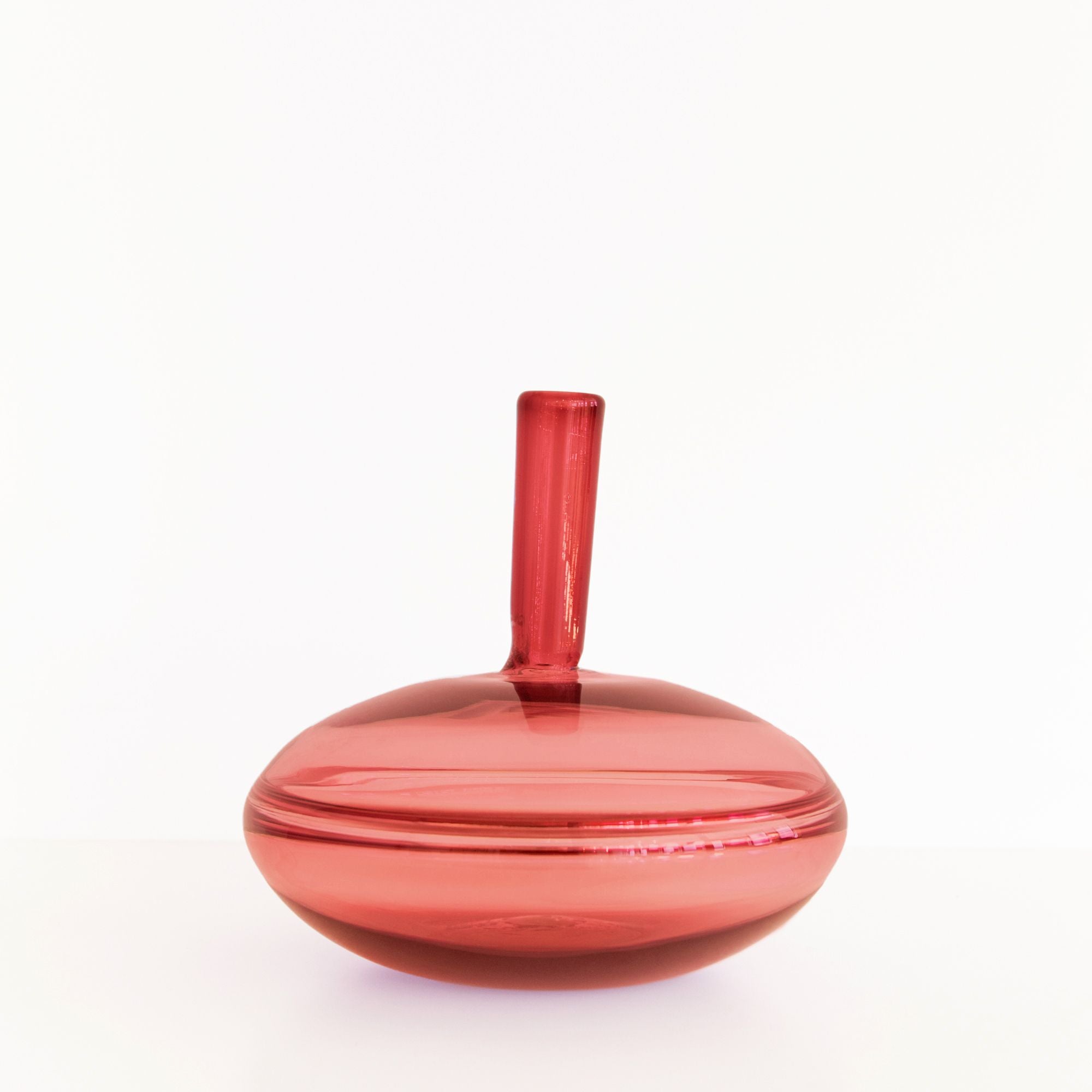 Large Low Reflection Bottle in Ruby, from Gary Bodker