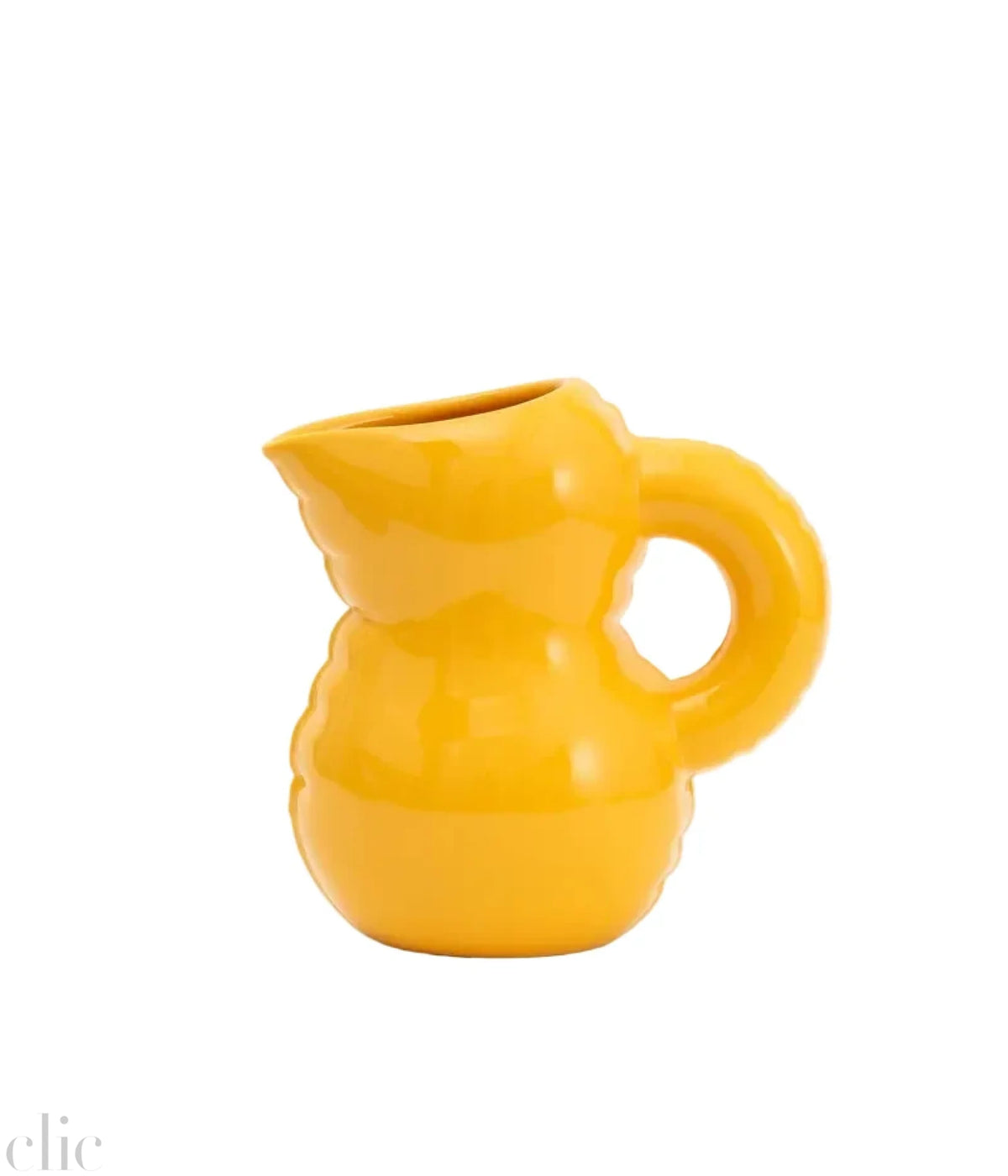 Emily Ceramic Gloss Jug in Yolk