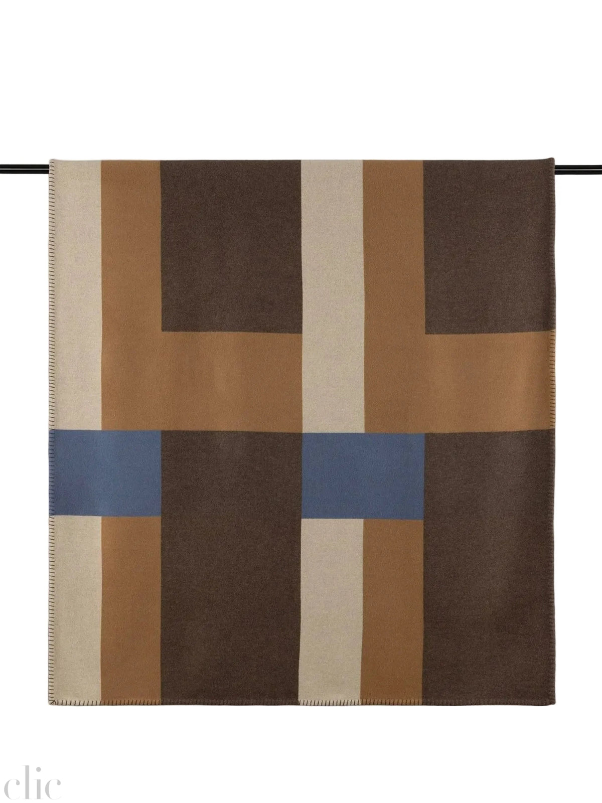 Oran Jacquard Design Blanket in Moro Brown