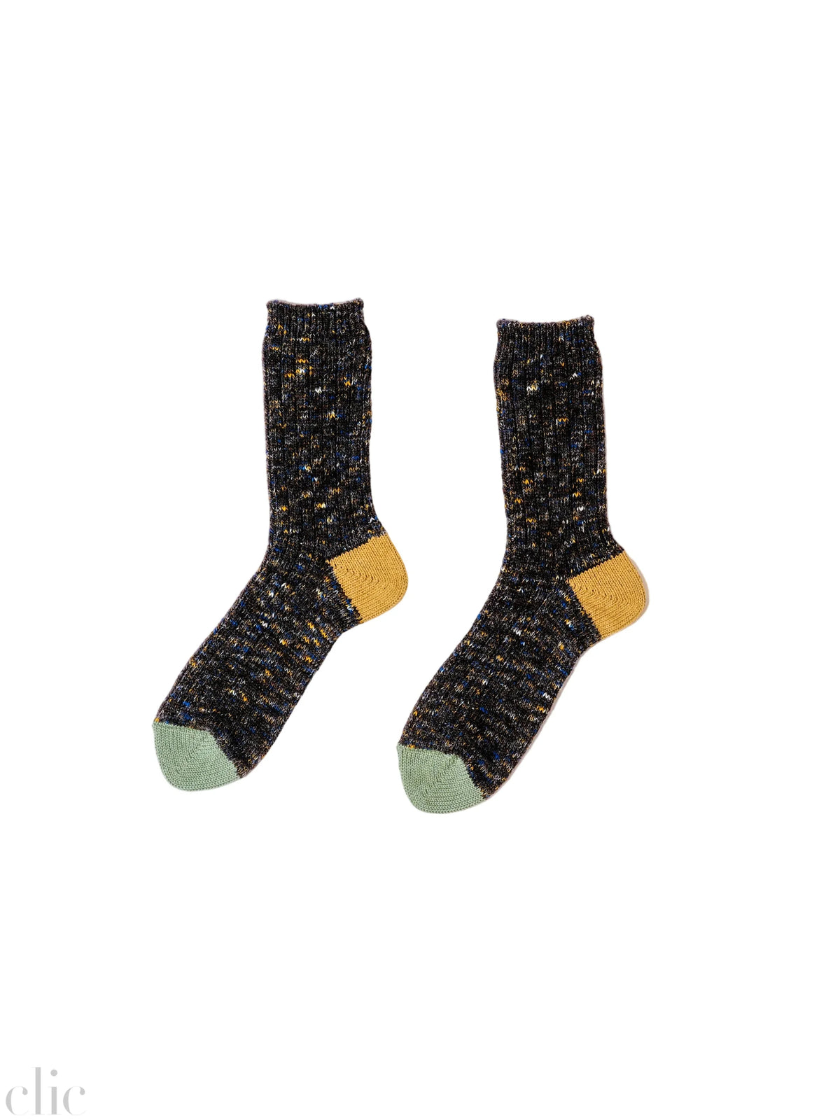 Wool Crew Socks in Night, from Degen