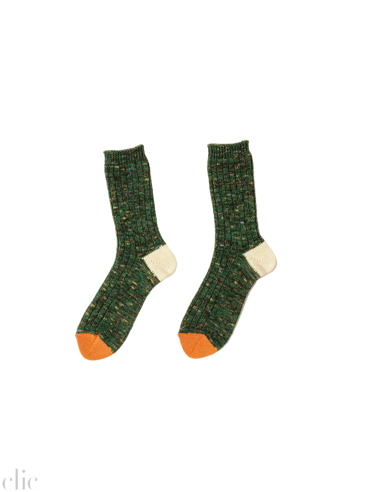 Wool Crew Socks in Thicket, from Degen