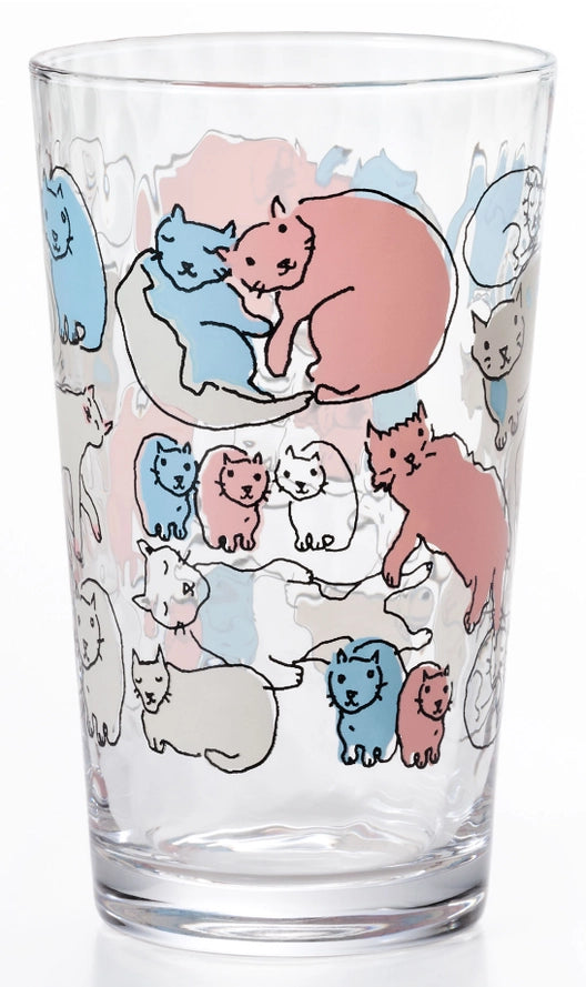 Cat Tumbler in Pink and Blue, from Aderia