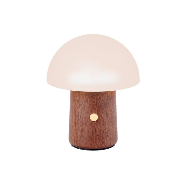 Alice Mushroom Lamp in Walnut, from Gingko Design