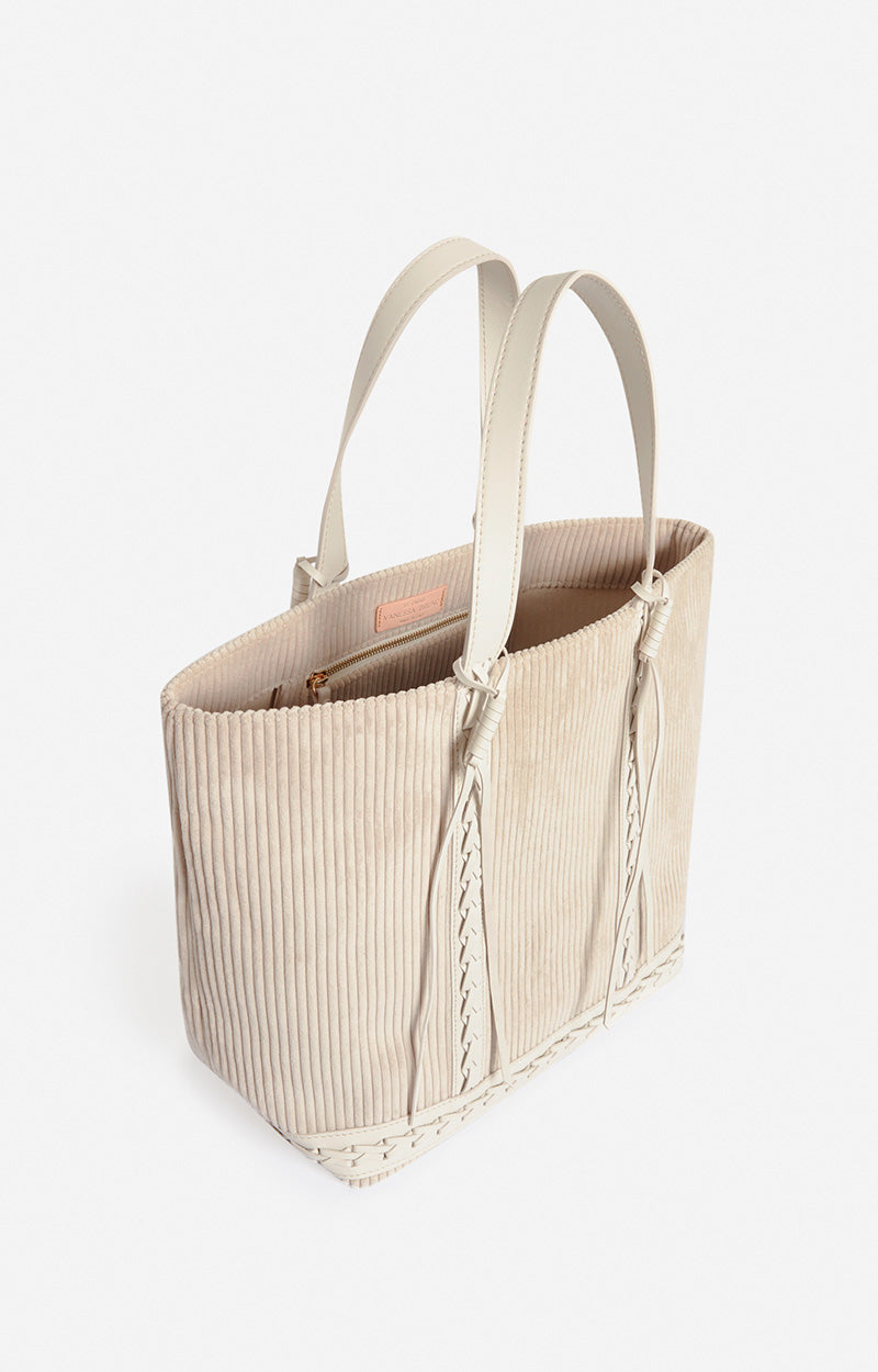 Courduroy Large Cabas Tote in Creme, from Vanessa Bruno