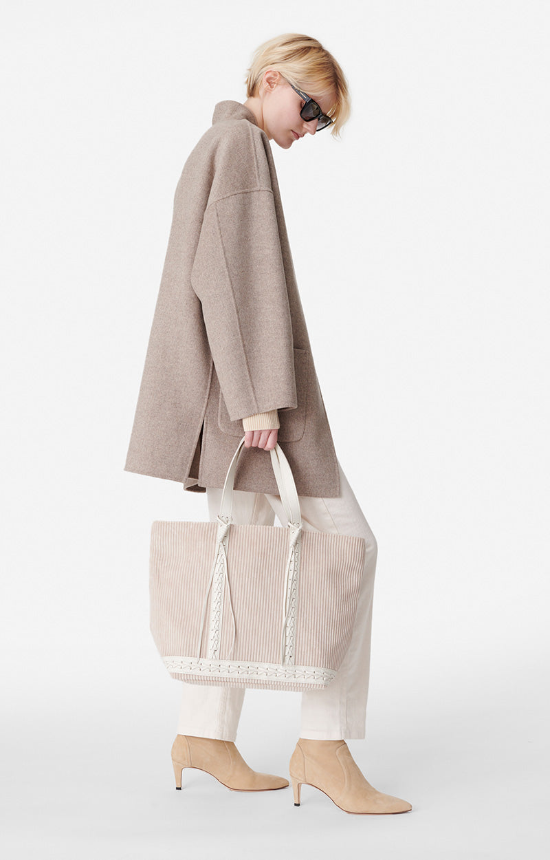 Courduroy Large Cabas Tote in Creme, from Vanessa Bruno