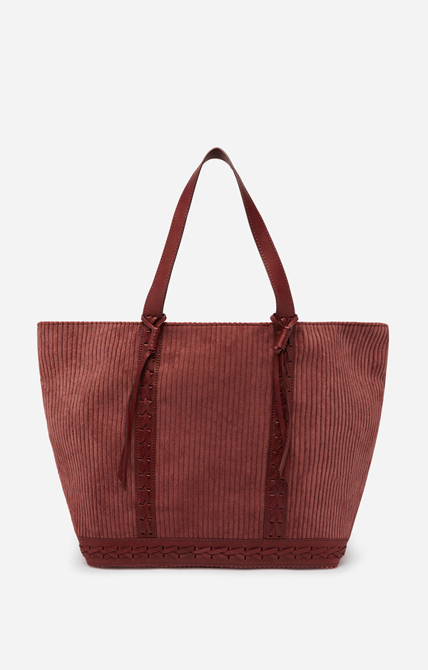 Courduroy Large Cabas Tote in Bois de Rose, from Vanessa Bruno
