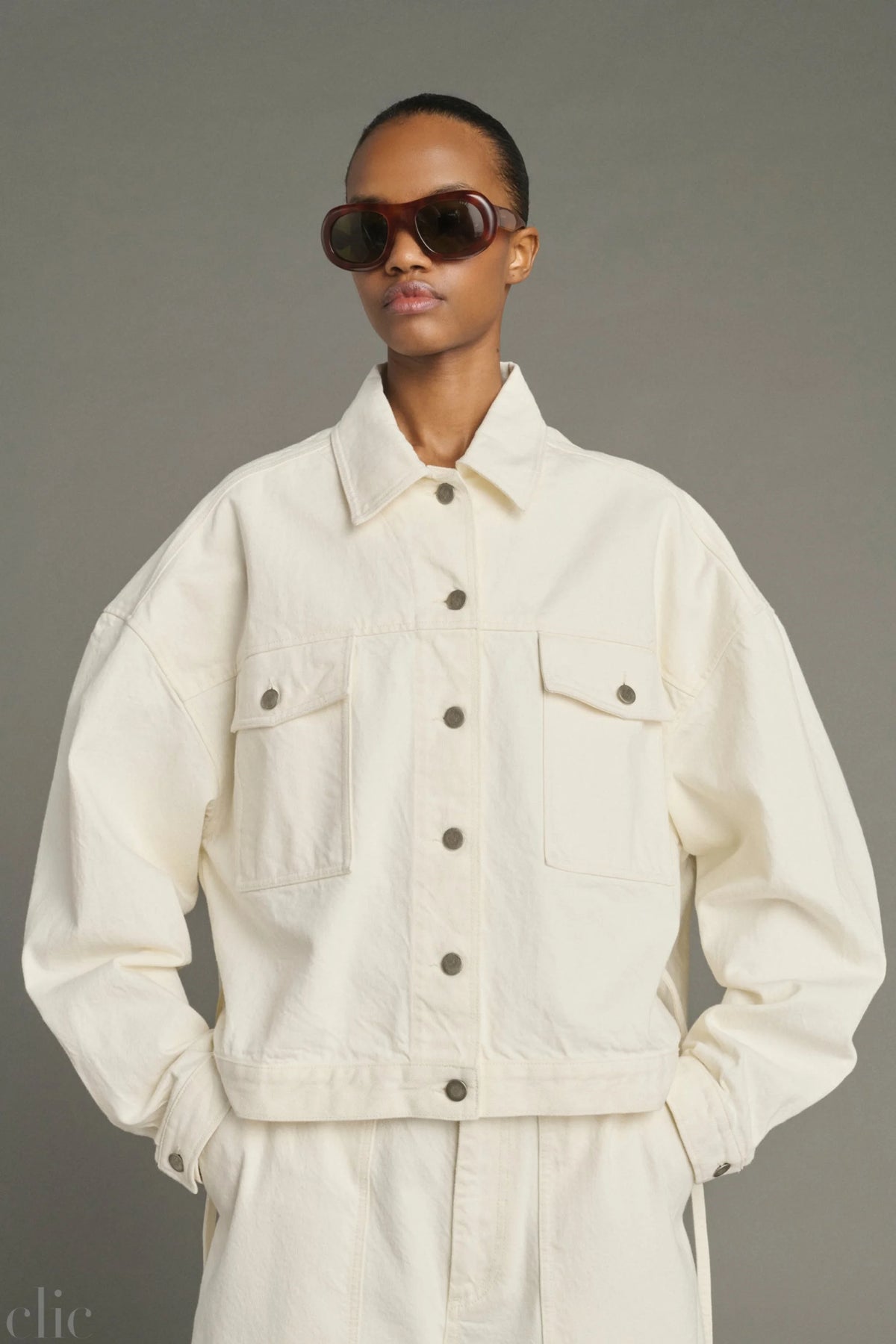 Lys Jacket in Ecru, from Soeur