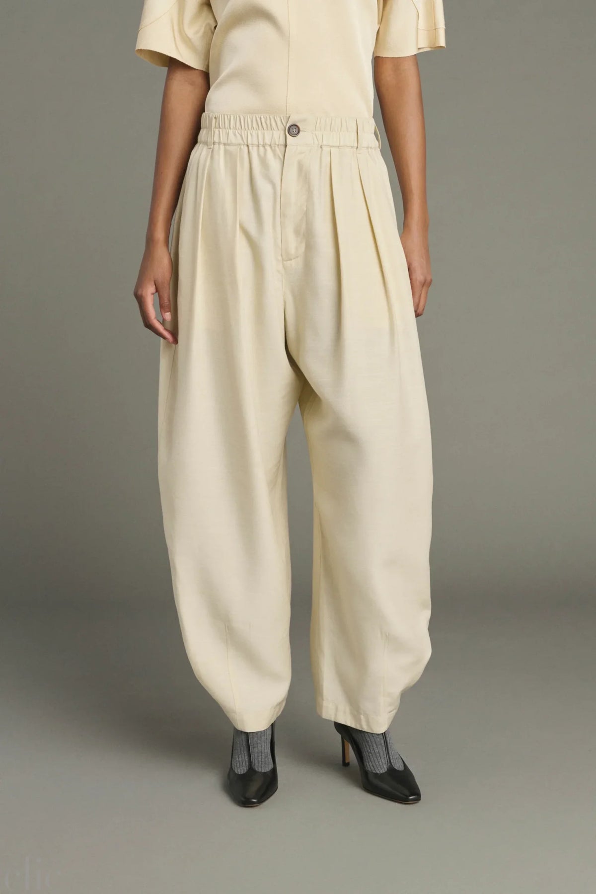Vernon Pants in Ecru, from Soeur