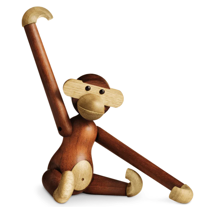 Small Monkey in Teak and Limba, from Kay Bojesen