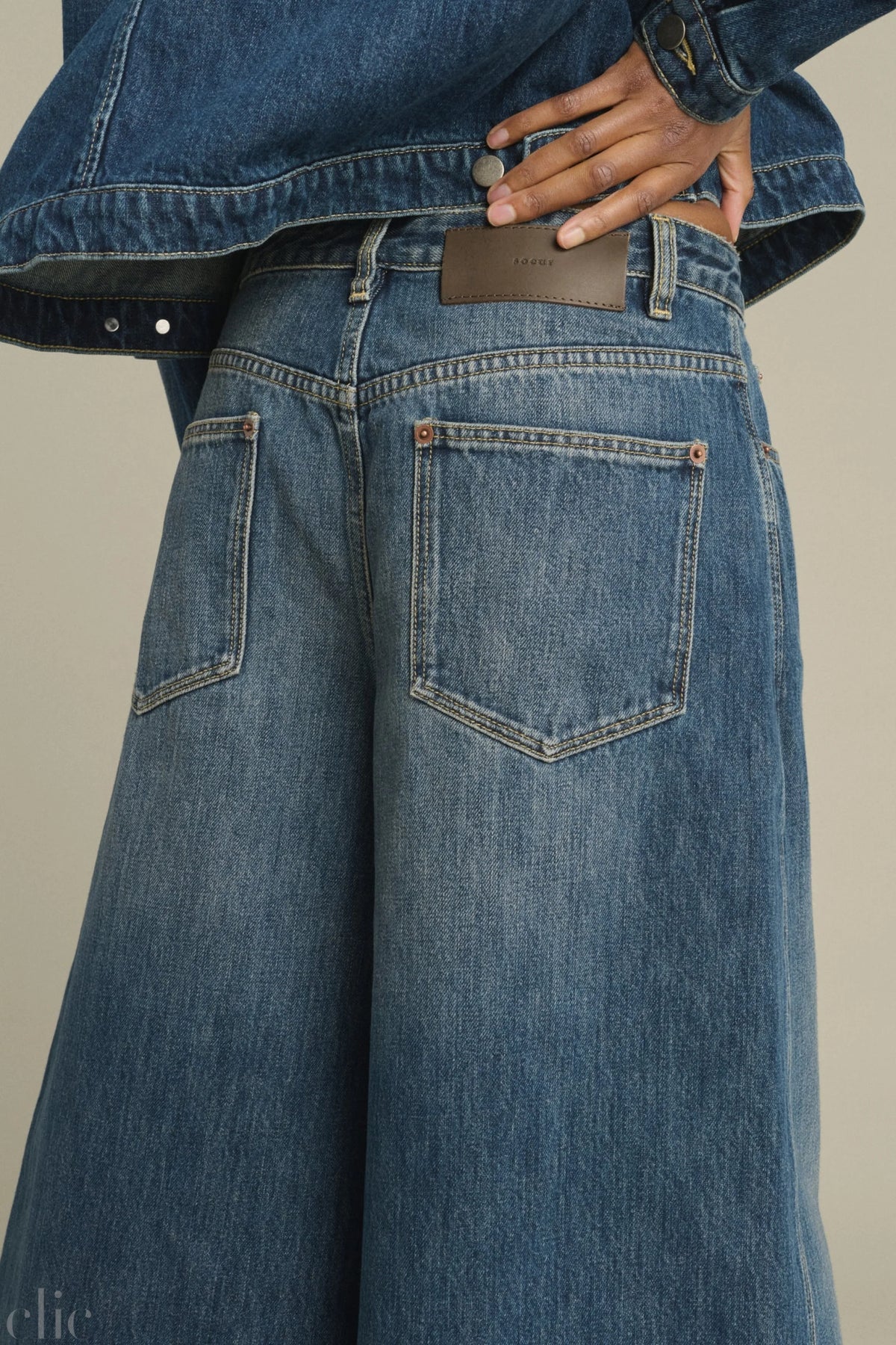 Joyce Bermuda Shorts in Denim, from Soeur