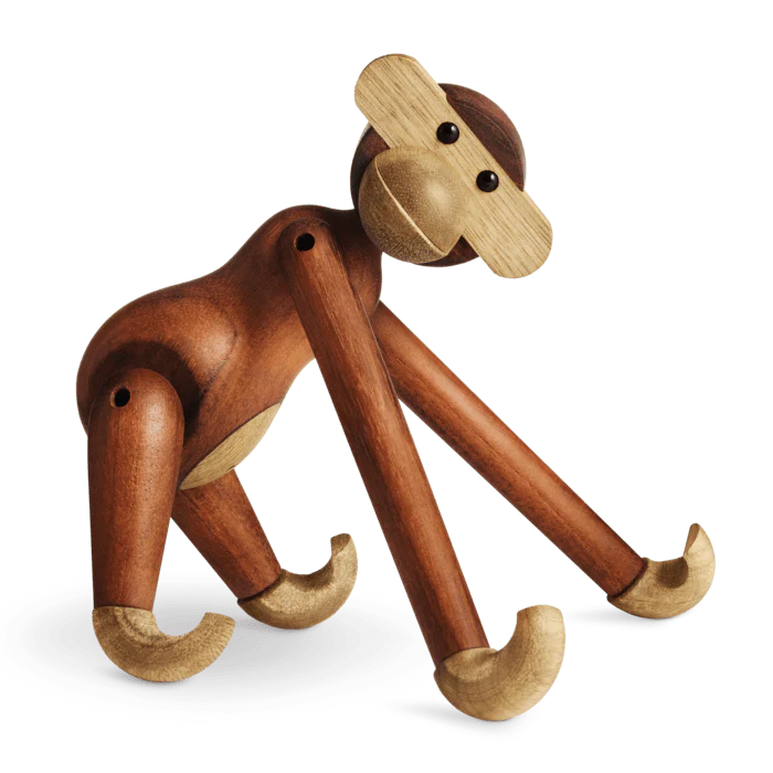 Small Monkey in Teak and Limba, from Kay Bojesen