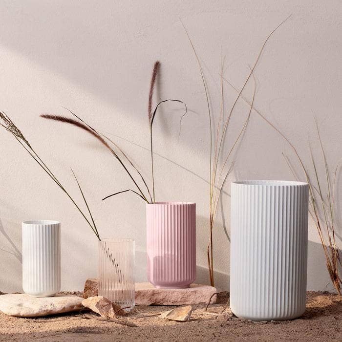 Lyngby Vase 9.8" in White, from Lyngby Porcelaen