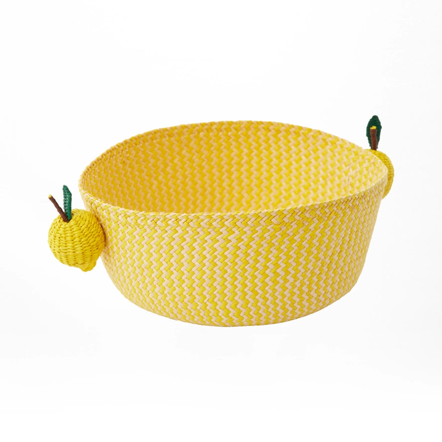 Toquilla Bowl with Fruit Appliques, from Coro Cora