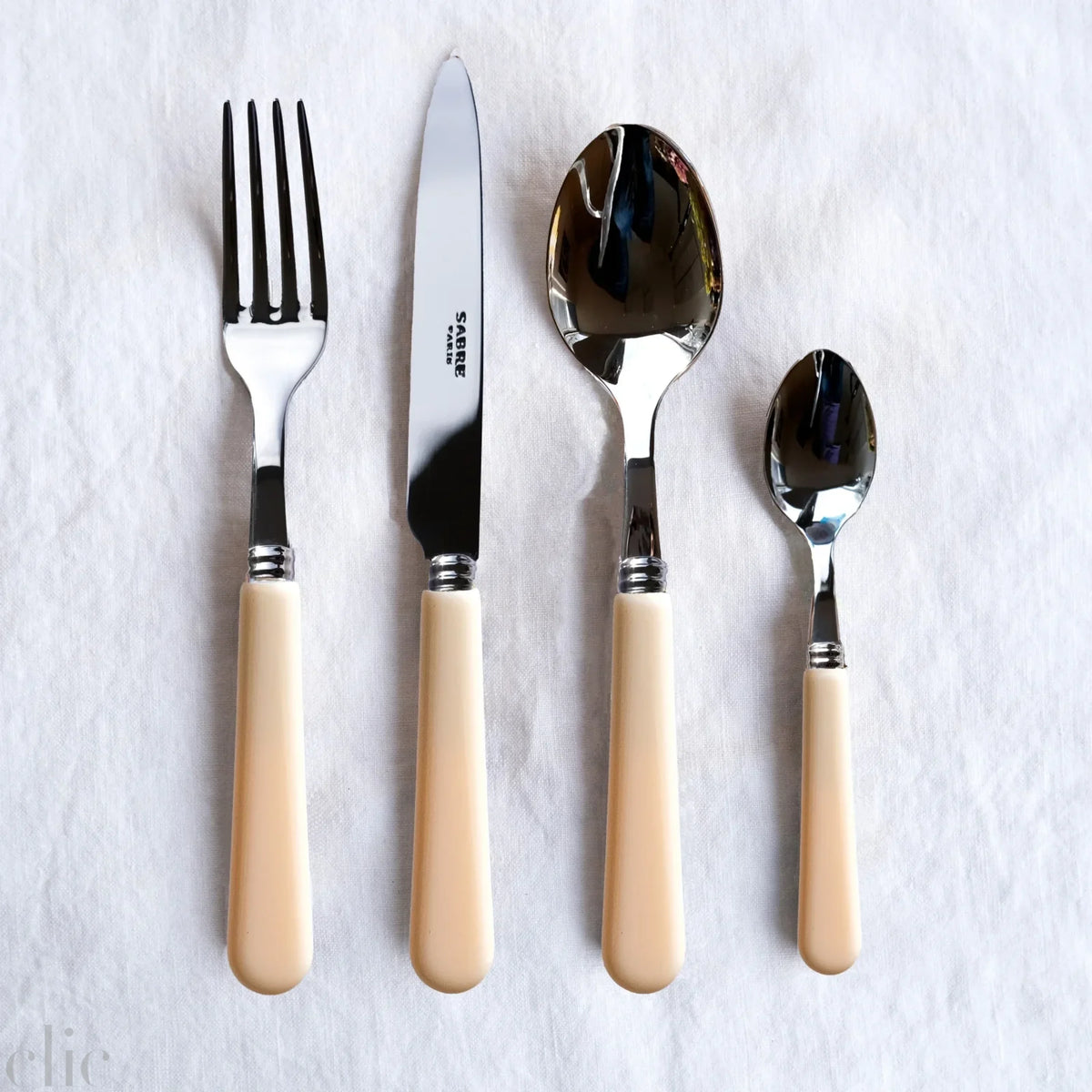 Pop Unis 5 Piece Place Settingin Ivory, from Sabre