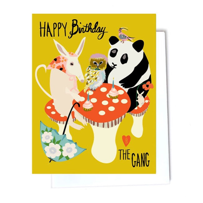 Mushroom Party Birthday Card, from Elizabeth Grubaugh