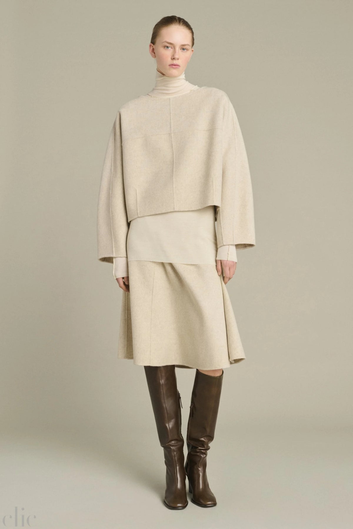Hora Pullover in Ecru Grey, from Soeur