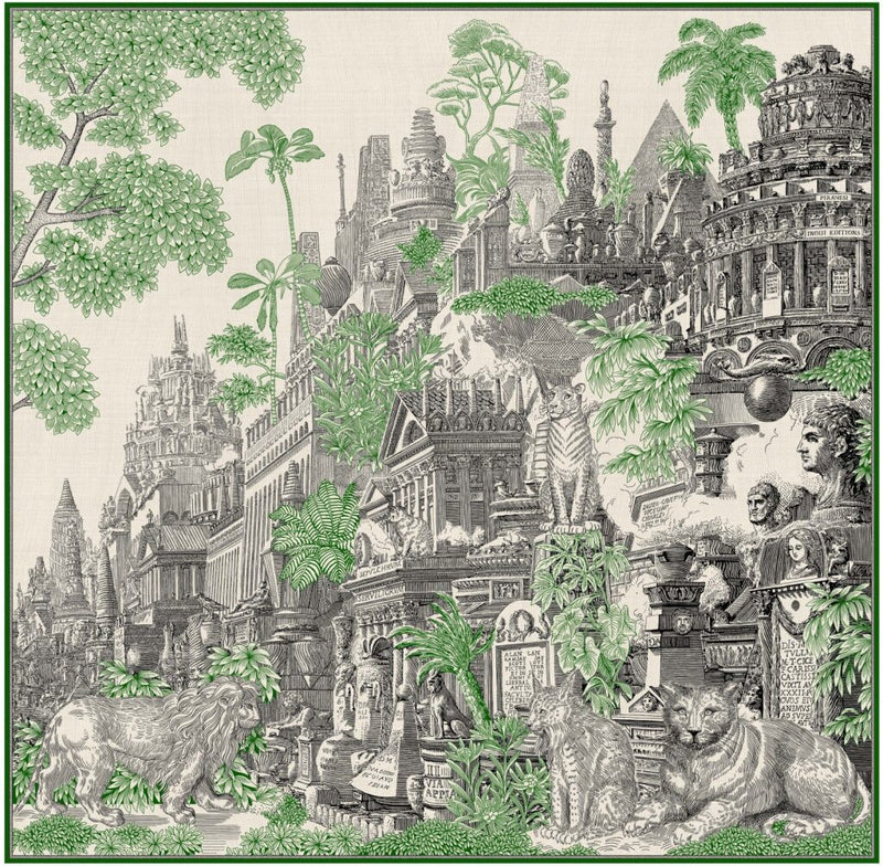 Piranesi Scarf in Green, from Inoui Editions