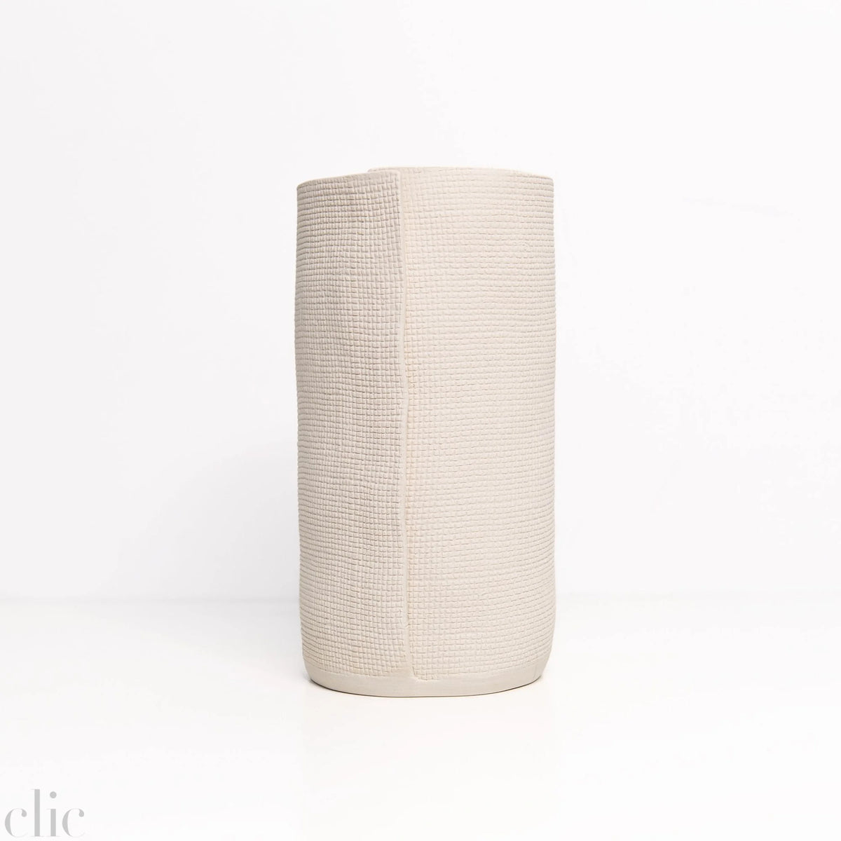 Medium Burlap Cylinder in Cream, from CYM