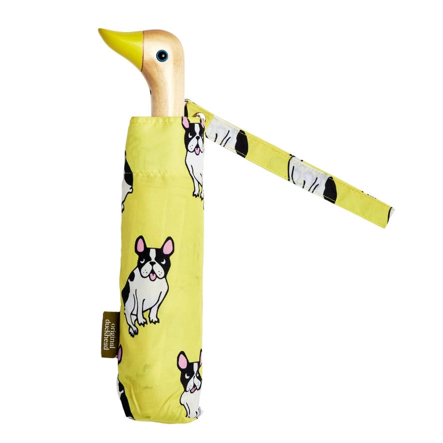 Compact French Bulldog Umbrella in Yellow, from Original Duckhead