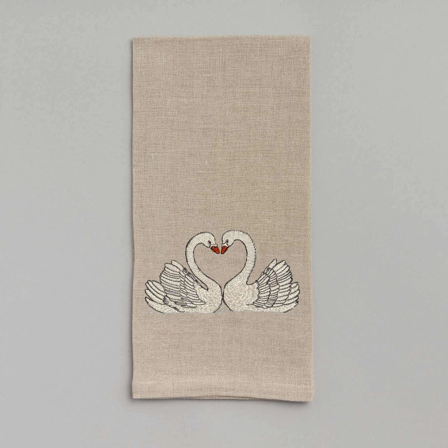 Swan Love Tea Towel, from Coral & Tusk