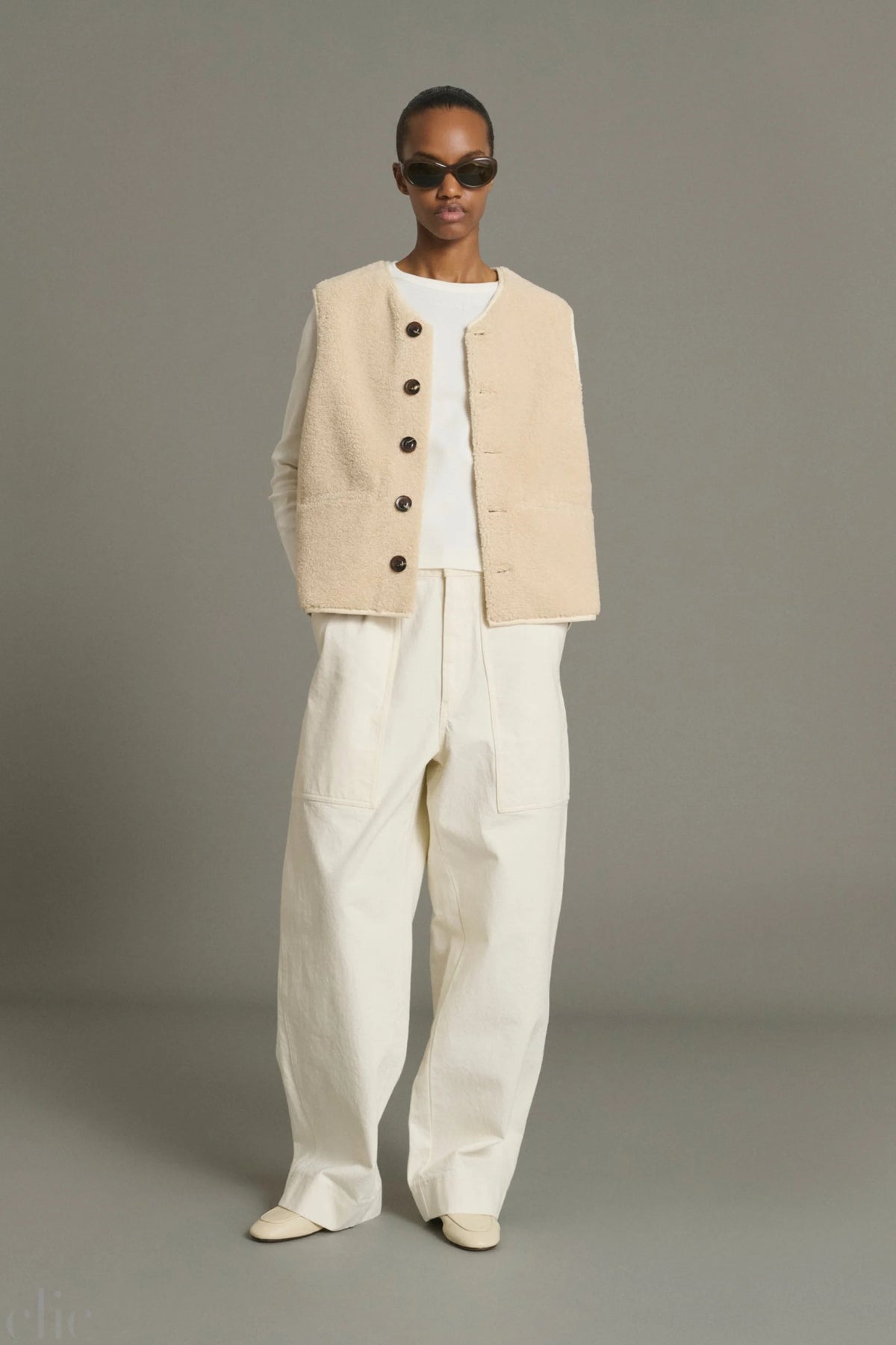 Fusil Jacket in Ecru, from Soeur