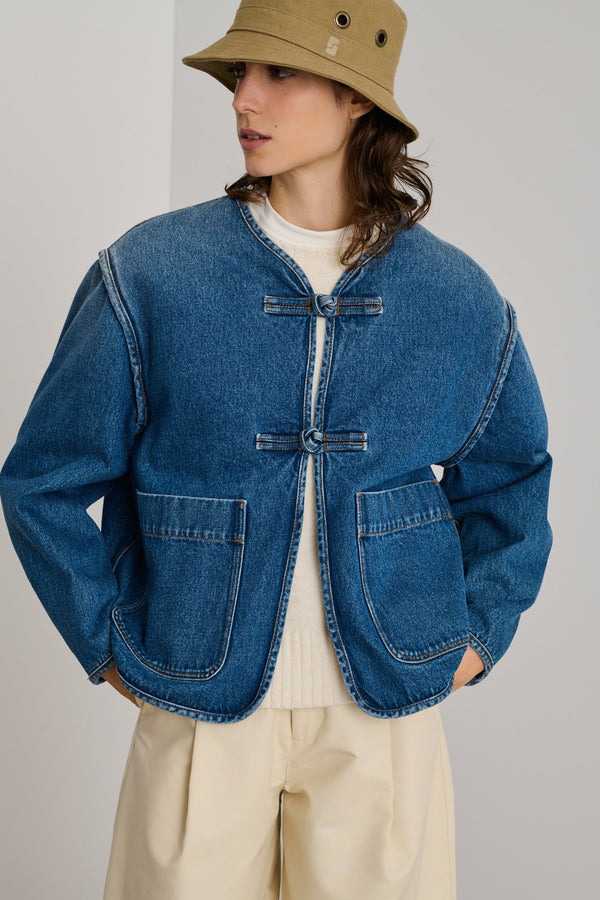 Agatha Casual Jacket in Blue, from Soeur