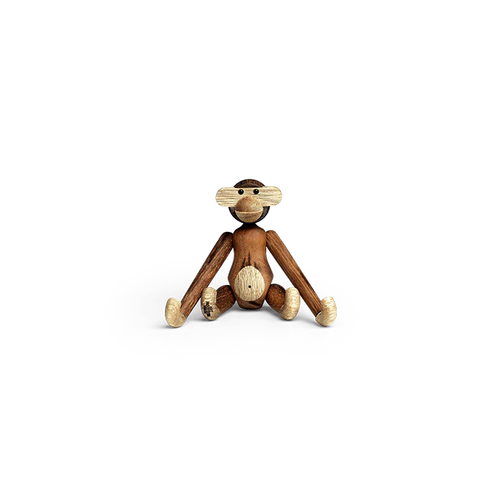 Mini Monkey in Teak and Limba, from Kay Bojesen